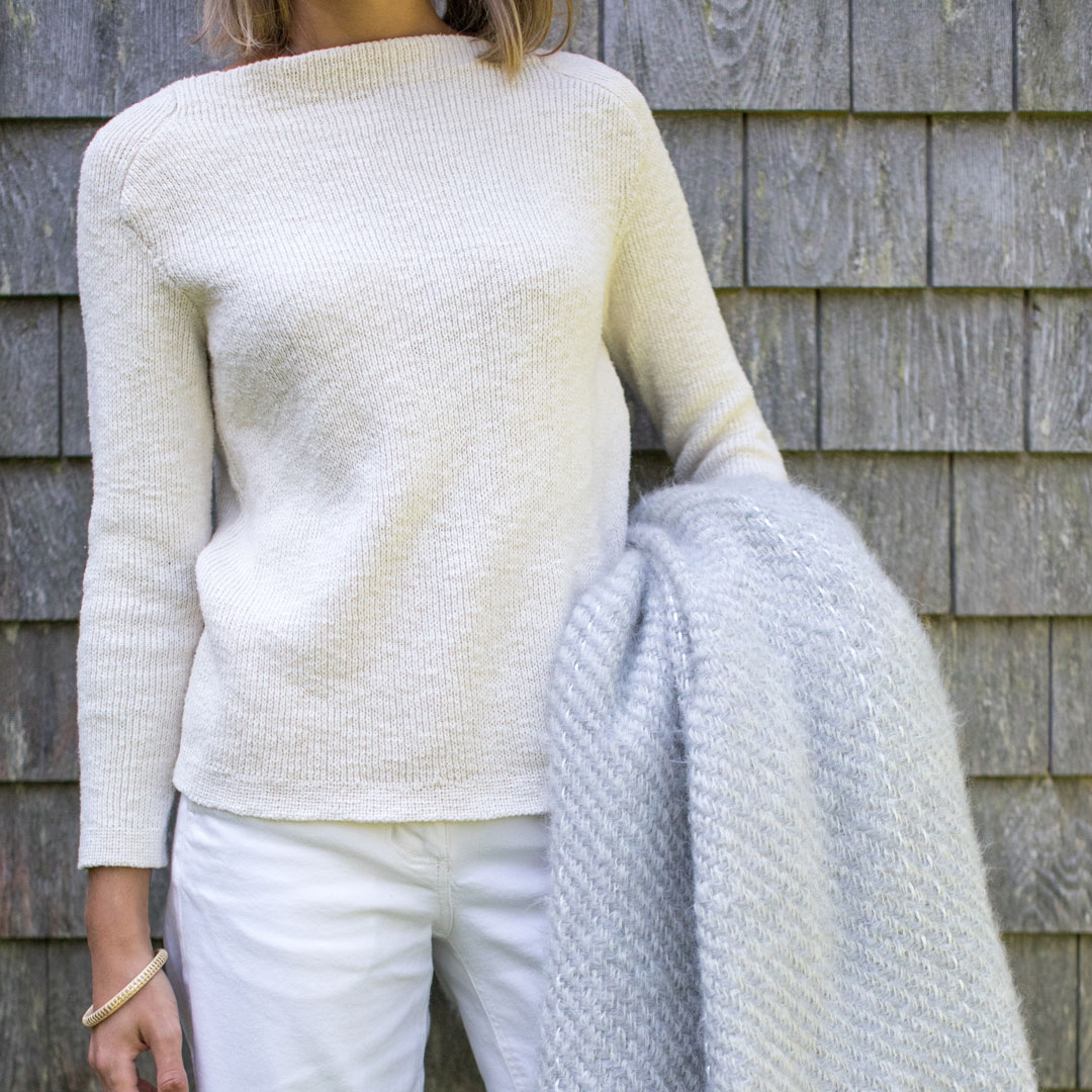 Gray Boatneck Sweater – Nantucket Looms