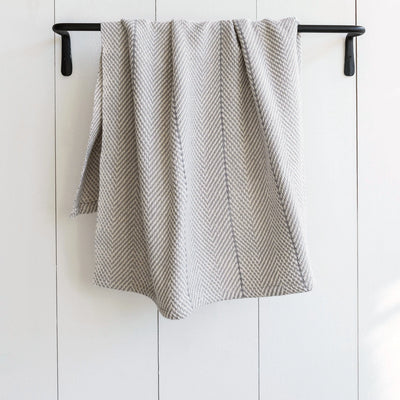 Gray Handwoven Baby Blanket