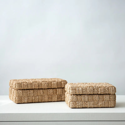 Woven Abaca Decorative Boxes