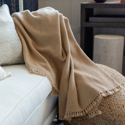 Dune Handwoven Cashmere Throw