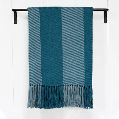 Even Keel Stripe Handwoven Alpaca Throw