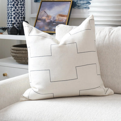 Harbor Light Charcoal Pillow