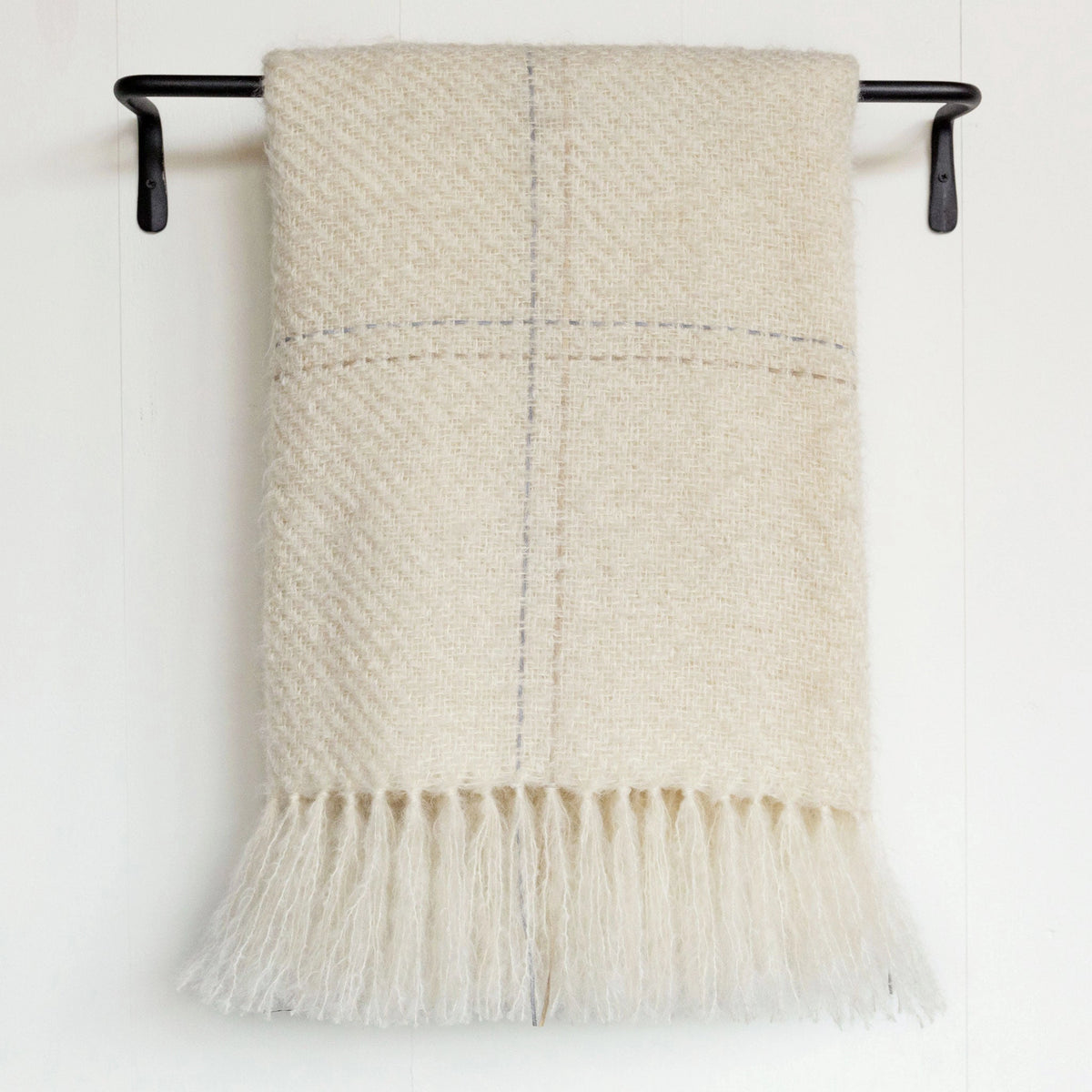 Genuine Mohair Blanket - Light Cream 80 inches x 76 inches buy