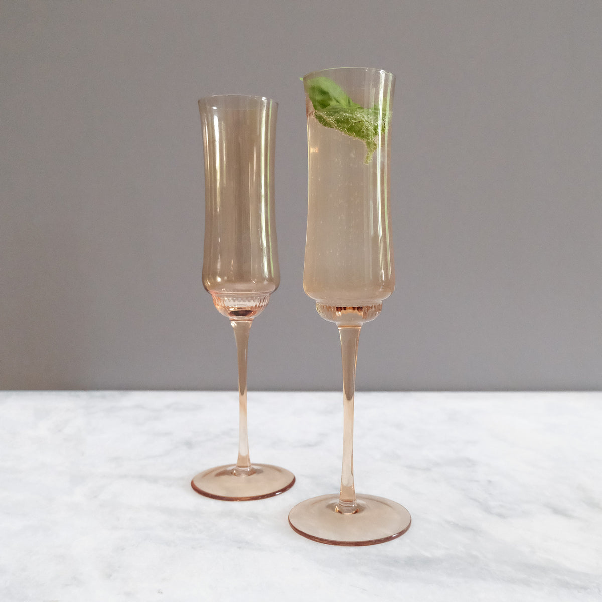 Amber champagne clearance glasses