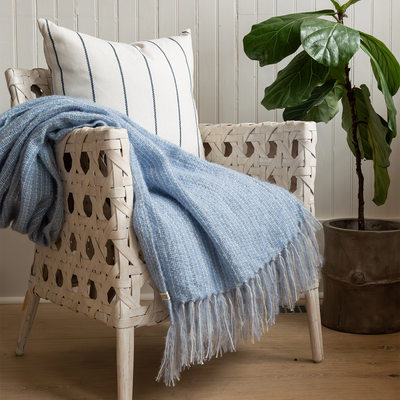 Windswept Cove Handwoven Multi-Fiber Throw