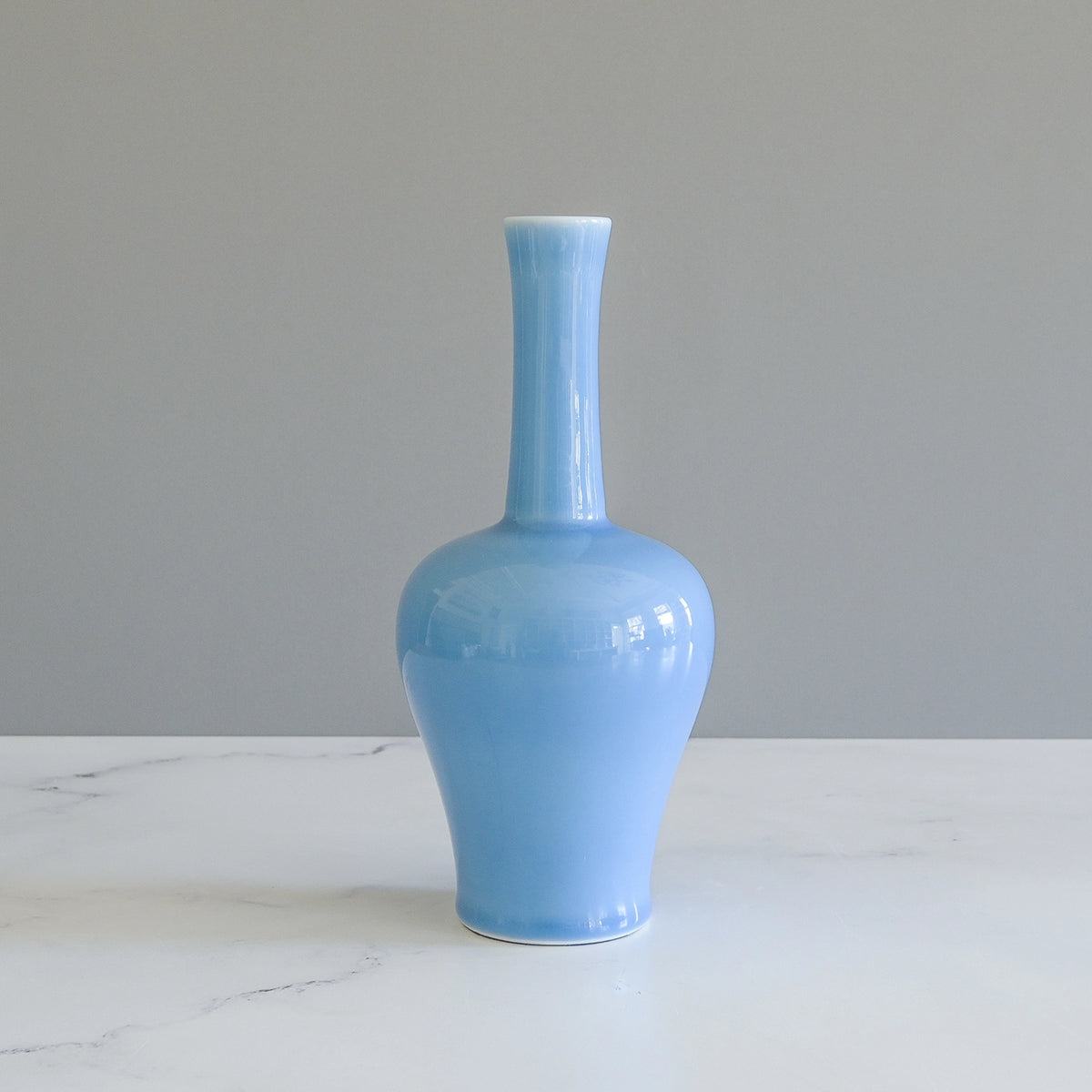 Sky Blue Straight Neck Vase – Nantucket Looms