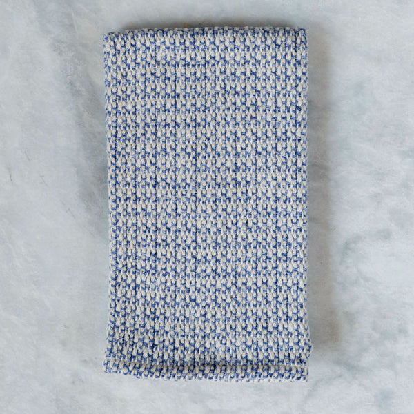 Shapes Tea Towel in Blue - Handwoven Kitchen Towels