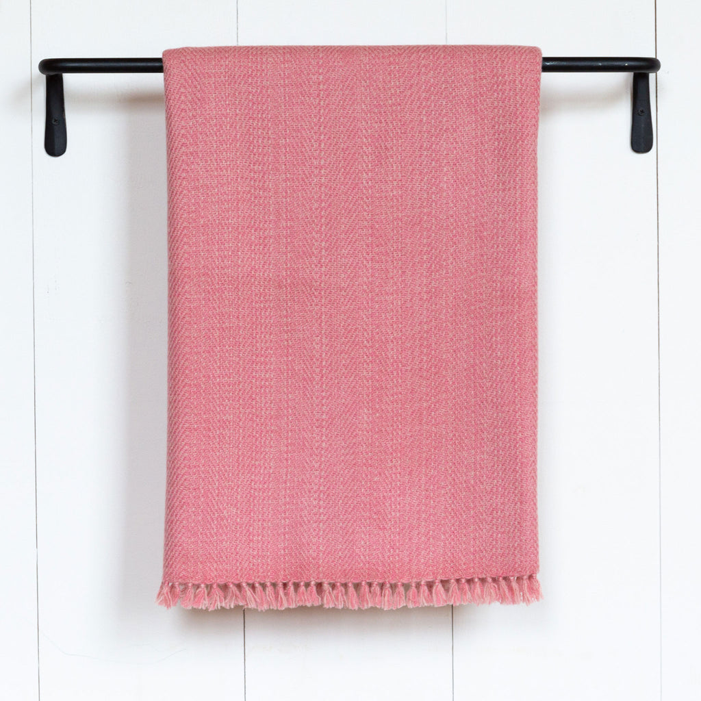 Faraway Red Handwoven Throw Looms Cashmere – Nantucket